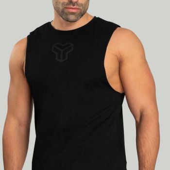 Essential Cut-Off sportlich schwarz - (XXXL) - STRIX