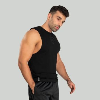 Essential Cut-Off sportlich schwarz - (XXXL) - STRIX