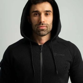 Nova Zip Up Black kapucnis pulóver - (L) - STRIX