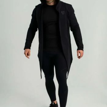 Kapucnis kardigán Black - (M) - STRIX