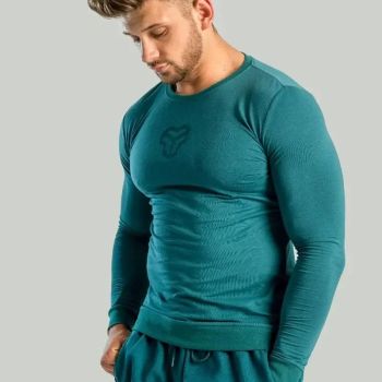 Essential Deep Teal hosszú ujjú póló - (XL) - STRIX