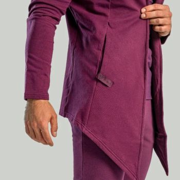 Kapucnis kardigán Plum - (XL) - STRIX