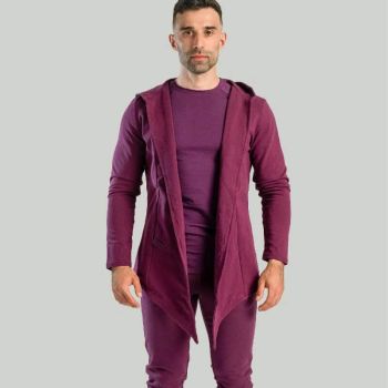 Kapucnis kardigán Plum - (XL) - STRIX