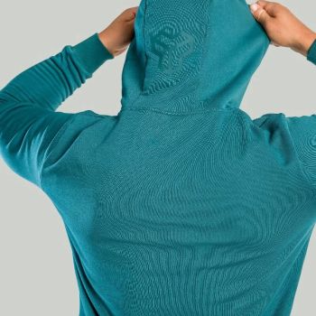 Aster Deep Teal kapucnis pulóver - (XL) - STRIX