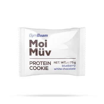 MoiMüv Protein Cookie - 12 x 75 g - áfonya-fehér csoki - GymBeam
