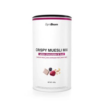 Ropogós müzlimix - 420g - fehér csoki gyümölcs - GymBeam