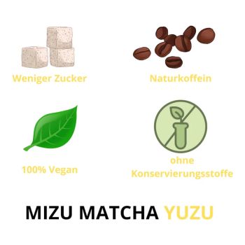 Mizu Matcha Yuzu Japońska herbata z dwutlenkiem węgla 330 ml