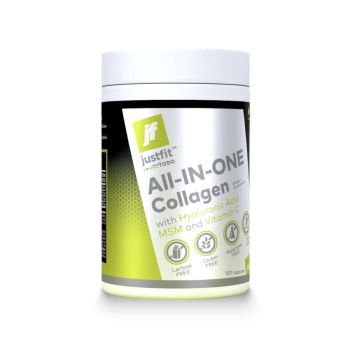 All-IN-ONE Collagen - kapsułki kolagenowe z MSM + Hialuron i witaminą c - 120 szt.