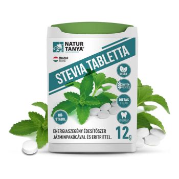 Tabletki Stevia (Sweet Grass, Jasmine Poppy) Bezzapachowy, naturalny słodzik - 200 tabletek - Natur Tanya