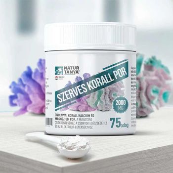 Szerves korall por - okinawai korall eredetű kalcium és magnézium - 150 g - Natur Tanya