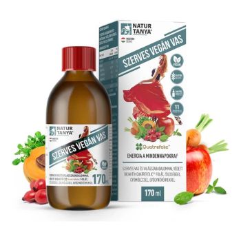 Organiczny wegański syrop żelazowy - 170 ml - Natur Tanya