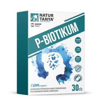 P-BIOTIKUM - suplement diety zawierający liofilizowaną żywą florę bakteryjną i witaminę B6 - 30 kapsułek - Natur Tanya