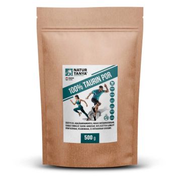 100% TAURIN POR - adalékanyagmentes, tiszta, 3000 mg aminosav - 500 g - Natur Tanya