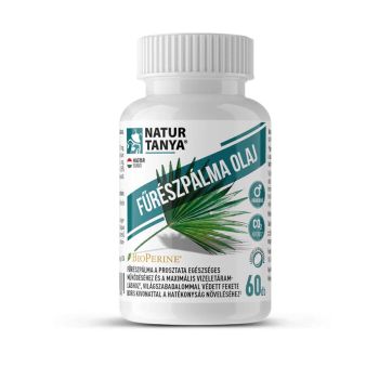 PLUM OIL (Saw palmetto) - BioPerine z czarnym pieprzem, naturalnymi mieszanymi tokoferolami i olejem MCT - 60 miękkich żelatynowych kapsułek. Natur Tanya