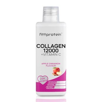 Fittprotein Collagen 12000 +Vitamin C - alma-fahéj - 450 ml