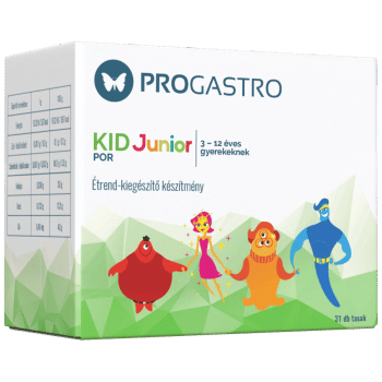 ProGastro KID Junior - Élőflórát tartalmazó étrend-kiegészítő készítmény 3-12 éves gyerekeknek (31 db tasak)