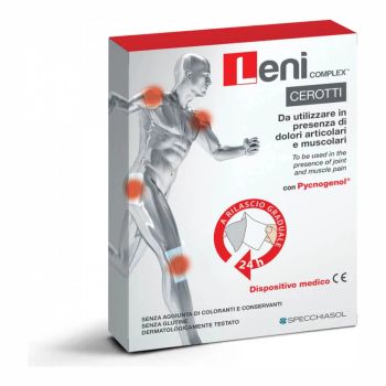 Leni complex 24 órás tapasz - Fájdalomcsillapító, ízület, izom, reumatikus panaszok esetén - 5 tapasz - Specchiasol