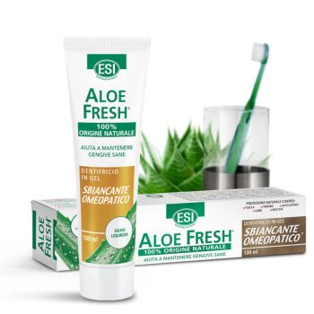 Pasta do zębów Aloe Fresh White smile - kompatybilna z homeopatią - 100 ml - ESI