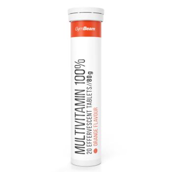 Multiwitamina 100% - 20 tabletek musujących - pomarańczowy - GymBeam