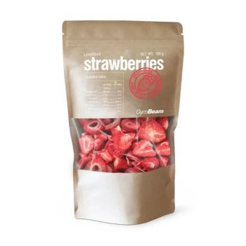 Truskawki liofilizowane - 100 g - GymBeam