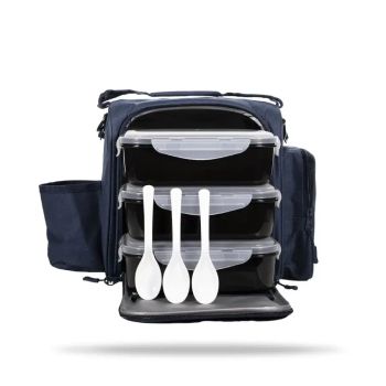 FIT Prep Navy Blue ételhordó táska - GymBeam