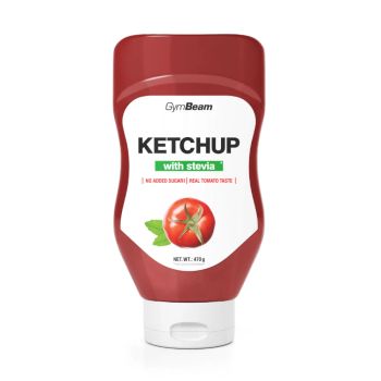 Ketchup słodzony stewią - 470 ml - GymBeam