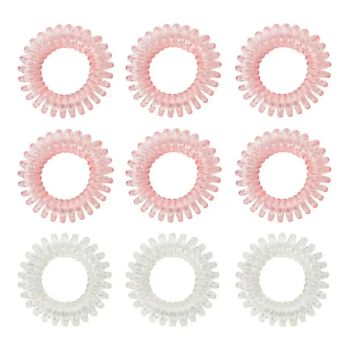 Zestaw spiralnych gumek do włosów Pink - BeastPink