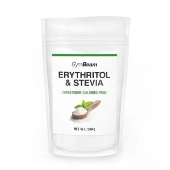 Erytrytol i słodzik stewia - 240 g - GymBeam