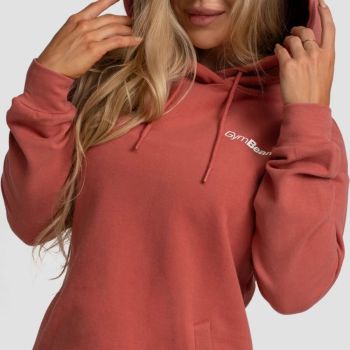 Limitless Longline női kapucnis pulóver fahéj - (M) - GymBeam