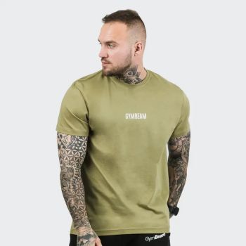 Oliwkowa koszulka FIT - (XL) - GymBeam