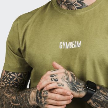 Oliwkowa koszulka FIT - (XL) - GymBeam