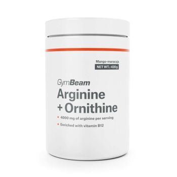 Arginine + Ornithine mango i marakuja - 420 g - - Arginina + Ornityna GymBeam