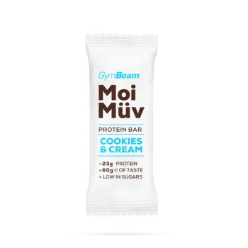 Baton proteinowy MoiMüv - 60 g - ciastko z kremem - GymBeam
