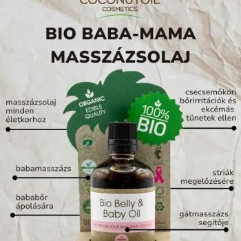 Organiczny olejek do masażu dla niemowląt i mam - 80 ml Coconutoil Cosmetics