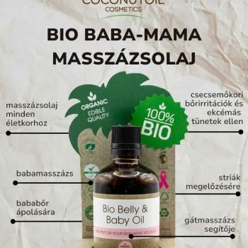 Bio Baba & Mama Masszázsolaj - 80 ml - Coconutoil Cosmetics