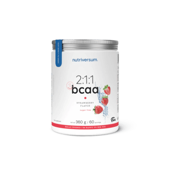 2:1:1 BCAA bez cukru - 360 g - truskawka - Nutriversum