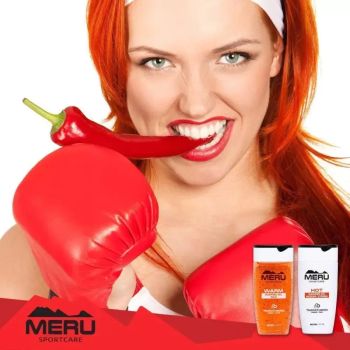HOT - Krem rozgrzewający, sportowy - mocny - 150 ml - MERU SportCare