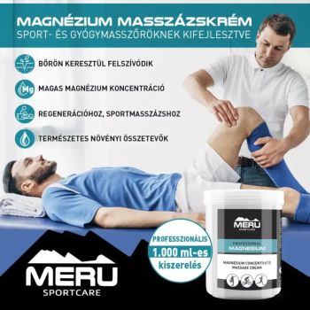 Krem do masażu z magnezem - 1000 ml - MERU SportCare