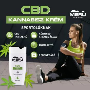 Krem CBD z konopi indyjskich - 150 ml - MERU SportCare