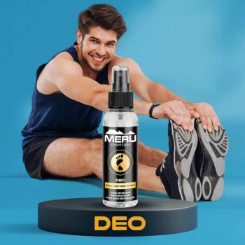 DEO Spray do stóp i butów z odświeżającymi cytrusami - 100 ml - MERU SportCare