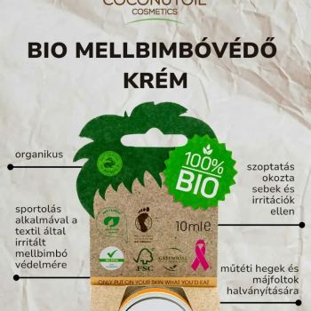 Bio Mellbimbóvédő Krém - 10 ml - Coconutoil Cosmetics