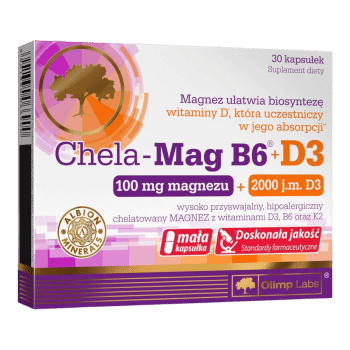 Chela-Mag B6 + D3 - 30 kapszula - Olimp Labs