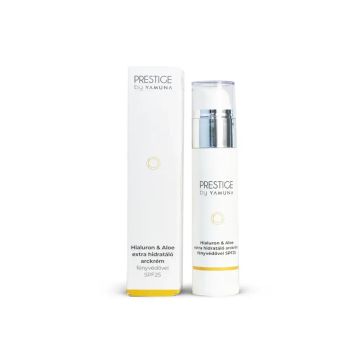 PRESTIGE by Yamuna Hialuron i Aloe extra nawilżający krem do twarzy z filtrem przeciwsłonecznym SPF25 50 ml
