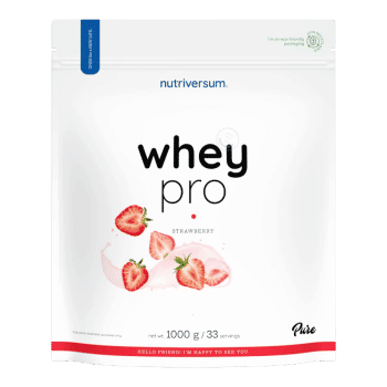 Whey PRO - 1000 g - truskawka - Nutriversum