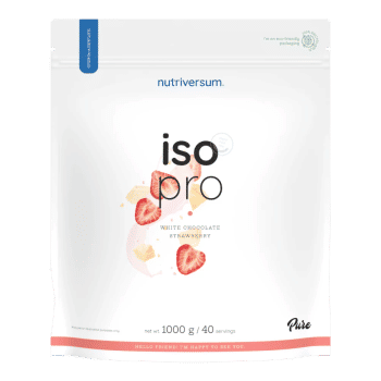 ISO PRO - 1000 g - weiße Schokolade Erdbeere - Nutriversum