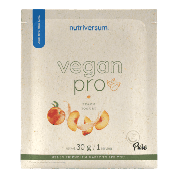 Vegan Pro - 30 g - jogurt brzoskwiniowy - Nutriversum