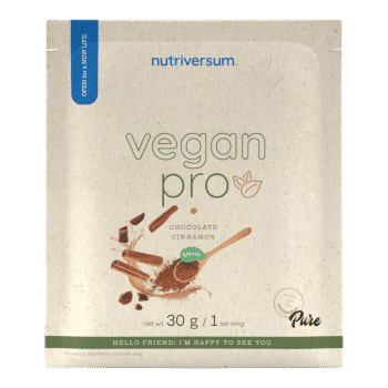 Vegan Pro - 30 g - cynamon czekoladowy ze stewią - Nutriversum