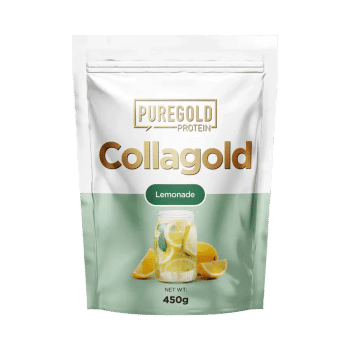 CollaGold Napój kolagenowy wołowo-rybny w proszku z kwasem hialuronowym - Lemoniada - 450g - PureGold