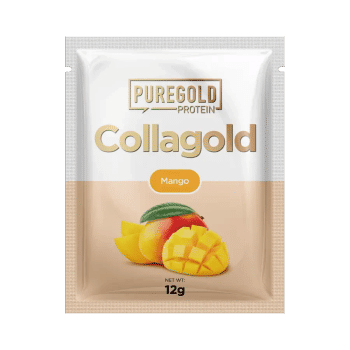 CollaGold Napój kolagenowy z wołowiny i ryb w proszku z kwasem hialuronowym - Mango - 12g - PureGold