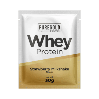 Białko serwatkowe w proszku - 30 g - - truskawka PureGold
